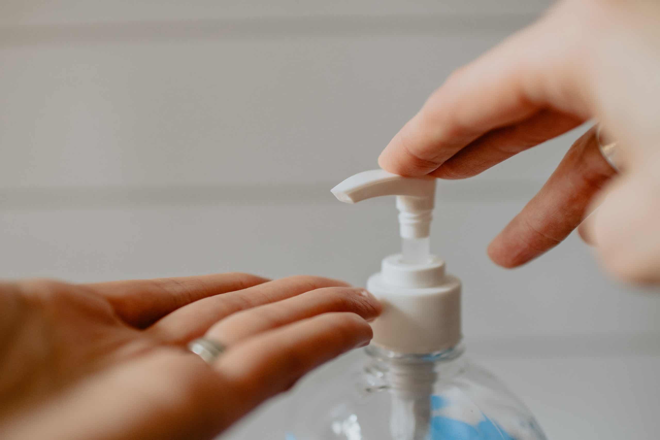 alcohol-based hand sanitizer