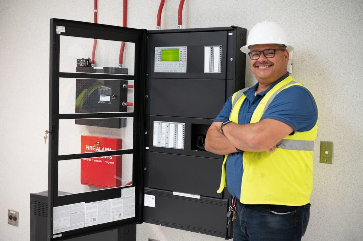 Projects in Progress Stonewall Tell Fire Alarm Installation Fire