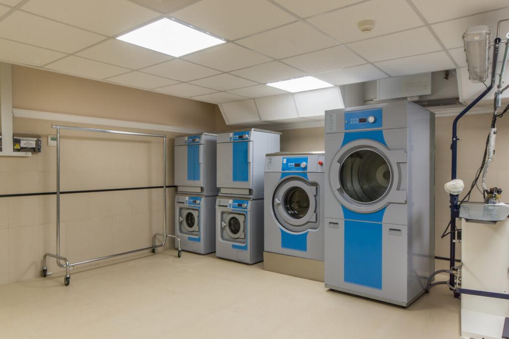 assisted living facility laundry room