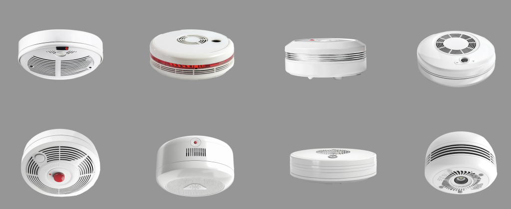 Collection of Smoke Detector front view full length isolate on transparency background By KimlyPNG