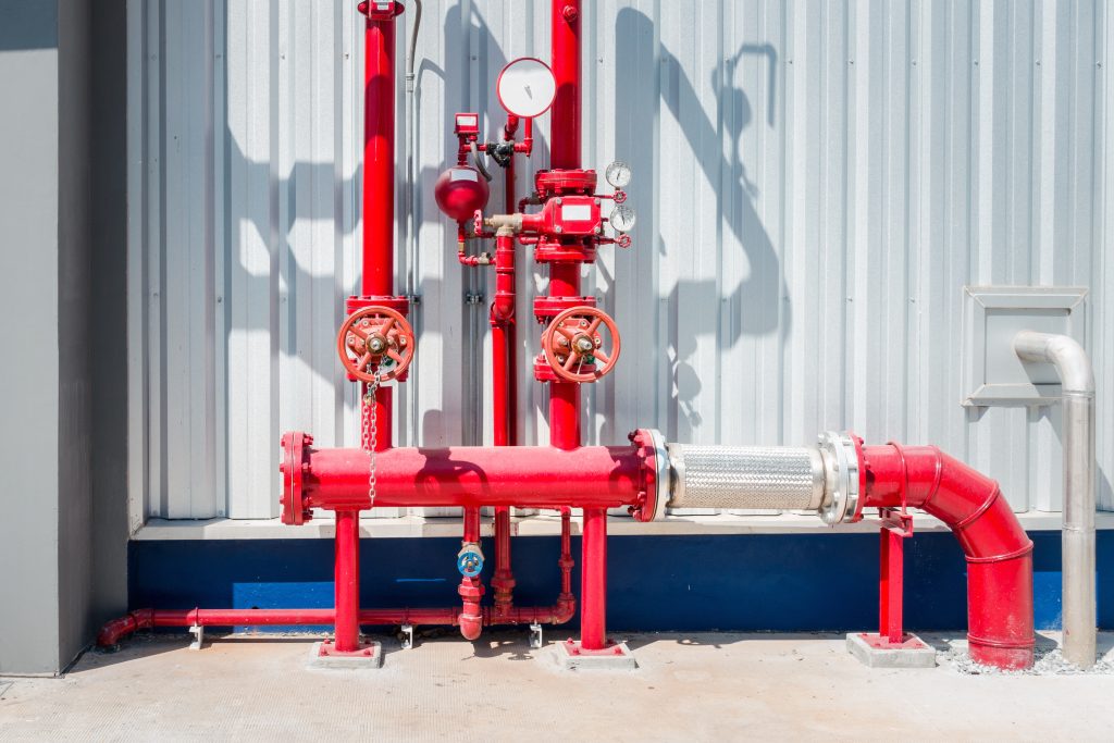 Industrial Fire Extinguishing and Control for Safety System, Fire Protection Alarm and Pipeline Equipment. Sprinkler Water Pipe Controller Station for Fire Prevention Systems, Factory Extinguisher By Maha Heang 245789